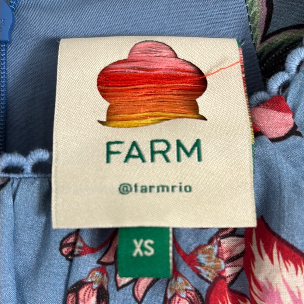 Farm Rio Puff Sleeve Belted Mini Sundress - Picture 3 of 11